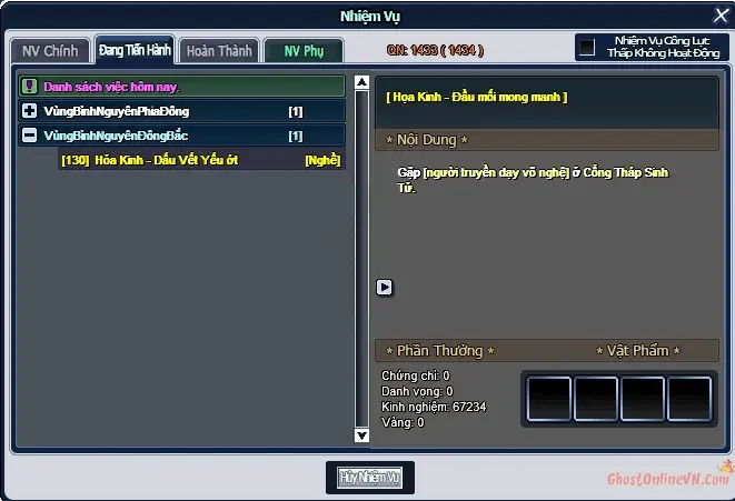 Hướng Dẫn Chuyển Nghề Lần 3 Hỏa Kinh Học Kỹ Năng Nghề 3 Ghost Online VTC-19.webp