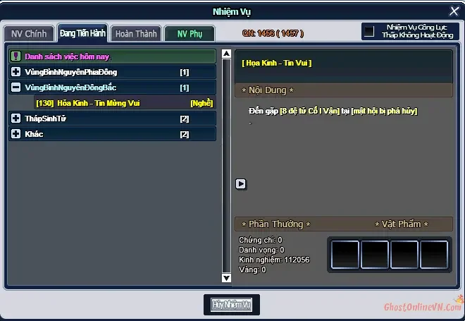 Hướng Dẫn Chuyển Nghề Lần 3 Hỏa Kinh Học Kỹ Năng Nghề 3 Ghost Online VTC-25.webp