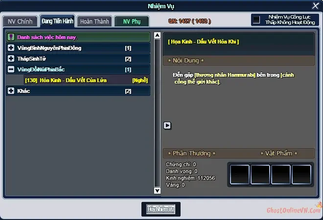Hướng Dẫn Chuyển Nghề Lần 3 Hỏa Kinh Học Kỹ Năng Nghề 3 Ghost Online VTC-29.webp