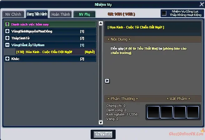 Hướng Dẫn Chuyển Nghề Lần 3 Hỏa Kinh Học Kỹ Năng Nghề 3 Ghost Online VTC-39.webp