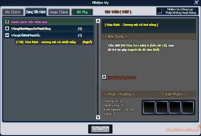 Hướng Dẫn Chuyển Nghề Lần 3 Hỏa Kinh Học Kỹ Năng Nghề 3 Ghost Online VTC-5.webp