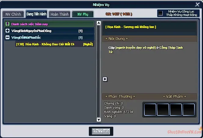 Hướng Dẫn Chuyển Nghề Lần 3 Hỏa Kinh Học Kỹ Năng Nghề 3 Ghost Online VTC-7.webp