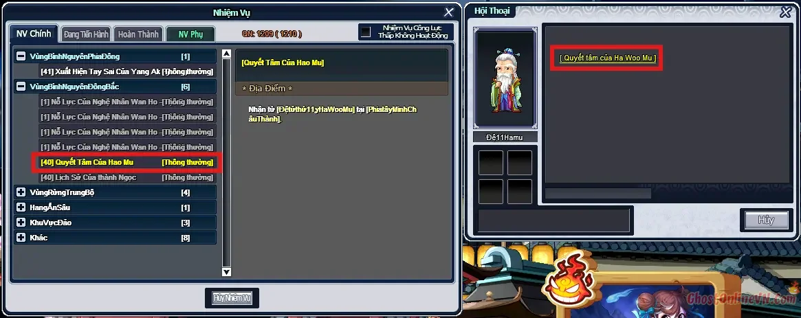 Hướng dẫn làm nhiệm vụ từ Level 1  50 Ghost Online VTC-1.webp