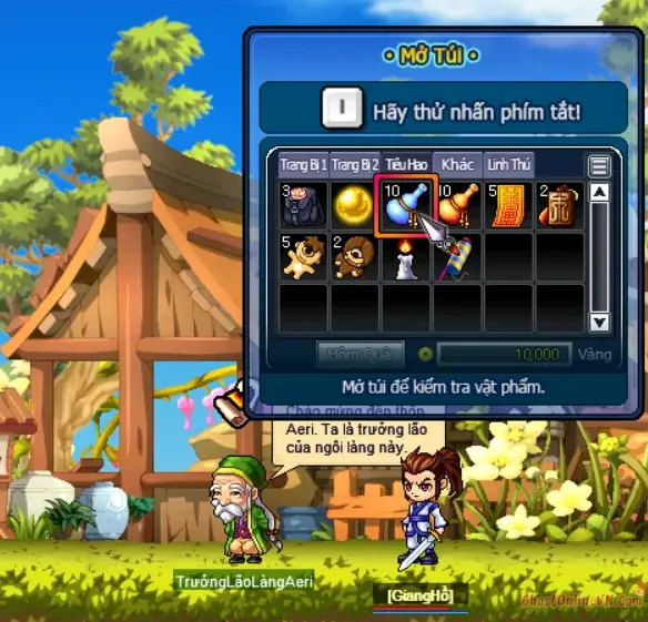 Hướng dẫn làm nhiệm vụ từ Level 1  50 Ghost Online VTC-12.webp