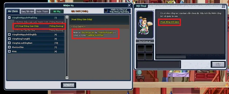 Hướng dẫn làm nhiệm vụ từ Level 1  50 Ghost Online VTC-14.webp
