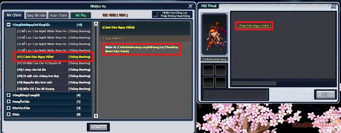 Hướng dẫn làm nhiệm vụ từ Level 1  50 Ghost Online VTC-15.webp