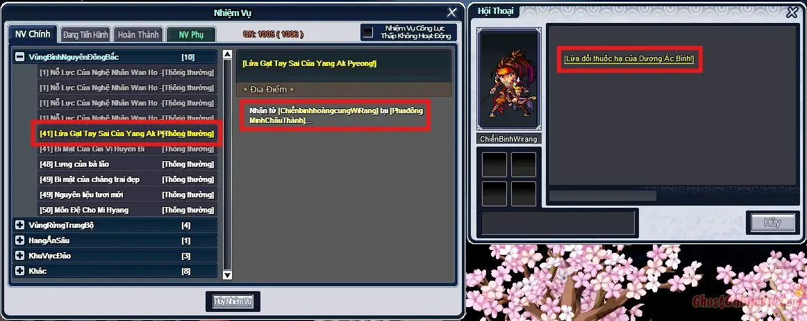 Hướng dẫn làm nhiệm vụ từ Level 1  50 Ghost Online VTC-21.webp