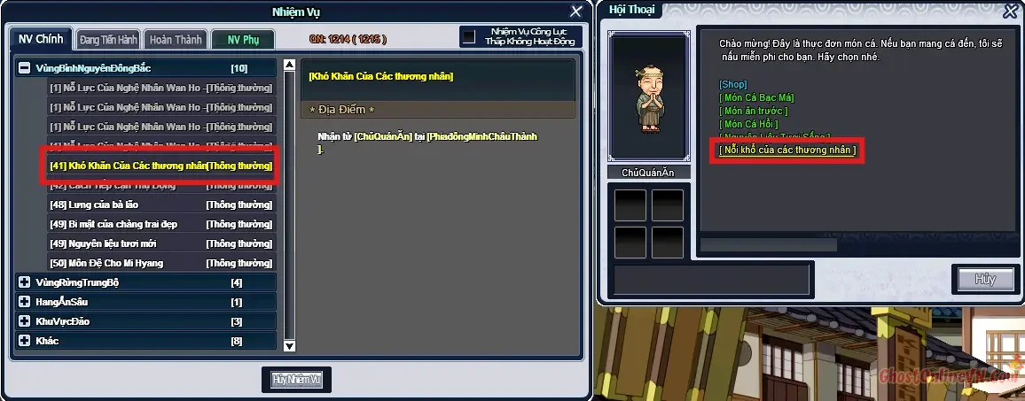 Hướng dẫn làm nhiệm vụ từ Level 1  50 Ghost Online VTC-32.webp