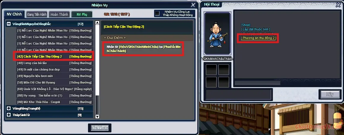Hướng dẫn làm nhiệm vụ từ Level 1  50 Ghost Online VTC-36.webp