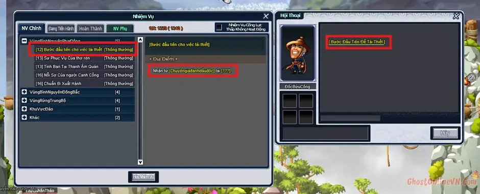 Hướng dẫn làm nhiệm vụ từ Level 1  50 Ghost Online VTC-39.webp