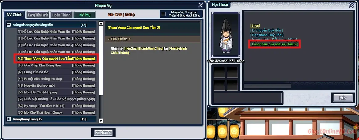 Hướng dẫn làm nhiệm vụ từ Level 1  50 Ghost Online VTC-39.webp