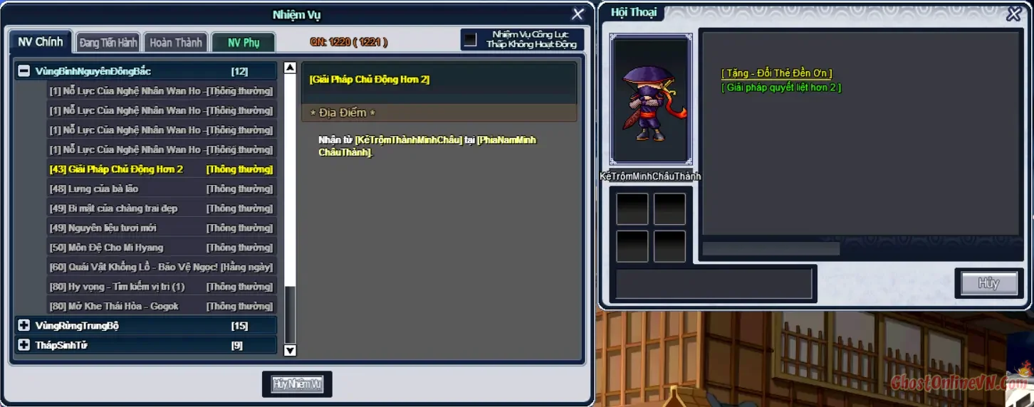 Hướng dẫn làm nhiệm vụ từ Level 1  50 Ghost Online VTC-44.webp