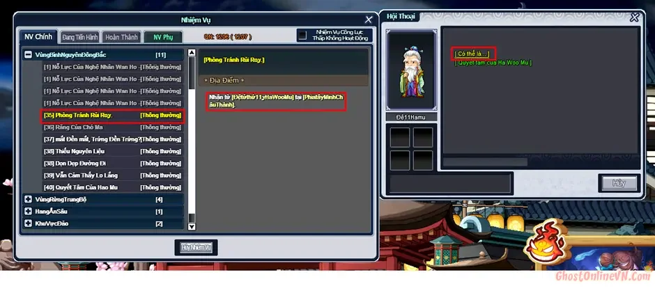 Hướng dẫn làm nhiệm vụ từ Level 1  50 Ghost Online VTC-48.webp