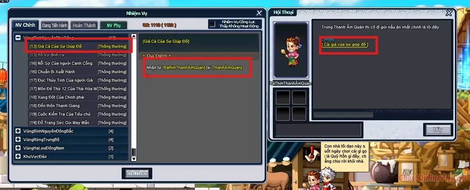 Hướng dẫn làm nhiệm vụ từ Level 1  50 Ghost Online VTC-50.webp