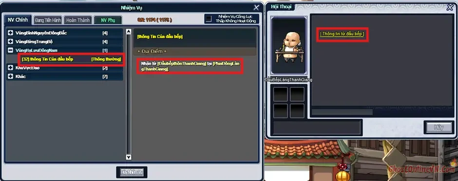 Hướng dẫn làm nhiệm vụ từ Level 1  50 Ghost Online VTC-8.webp