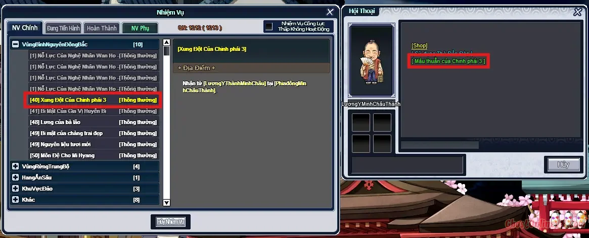 Hướng dẫn làm nhiệm vụ từ Level 1  50 Ghost Online VTC-9.webp