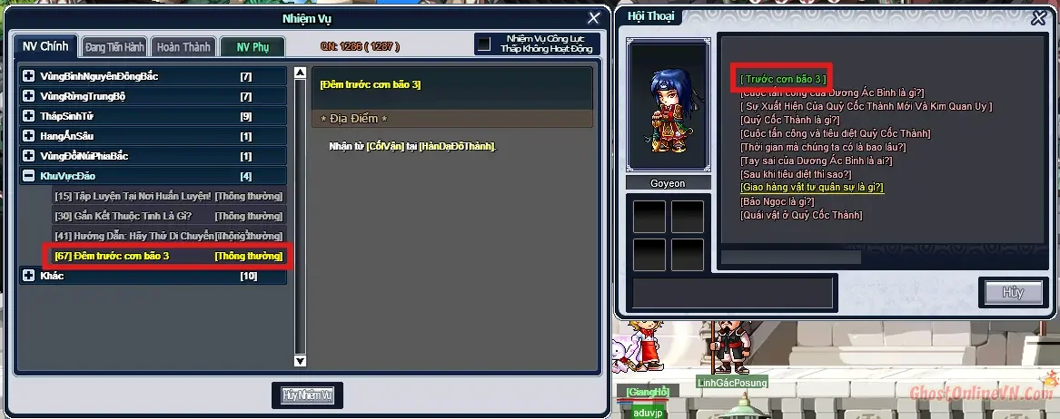 Hướng Dẫn Làm Nhiệm Vụ Từ Level 51 60 Ghost Online VTC-43.webp