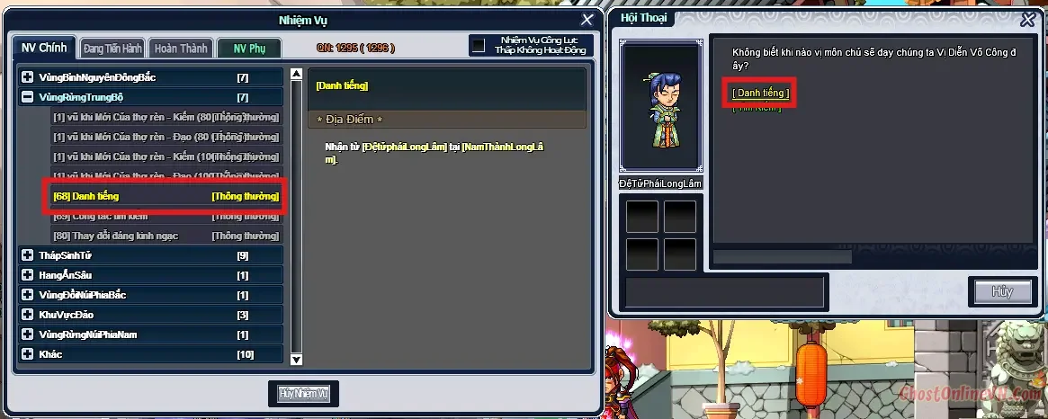 Hướng Dẫn Làm Nhiệm Vụ Từ Level 51 60 Ghost Online VTC-50.webp