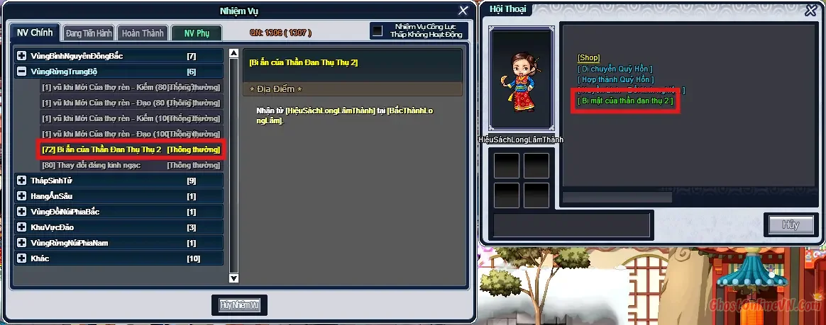 Hướng Dẫn Làm Nhiệm Vụ Từ Level 51 80 Ghost Online VTC-14.webp