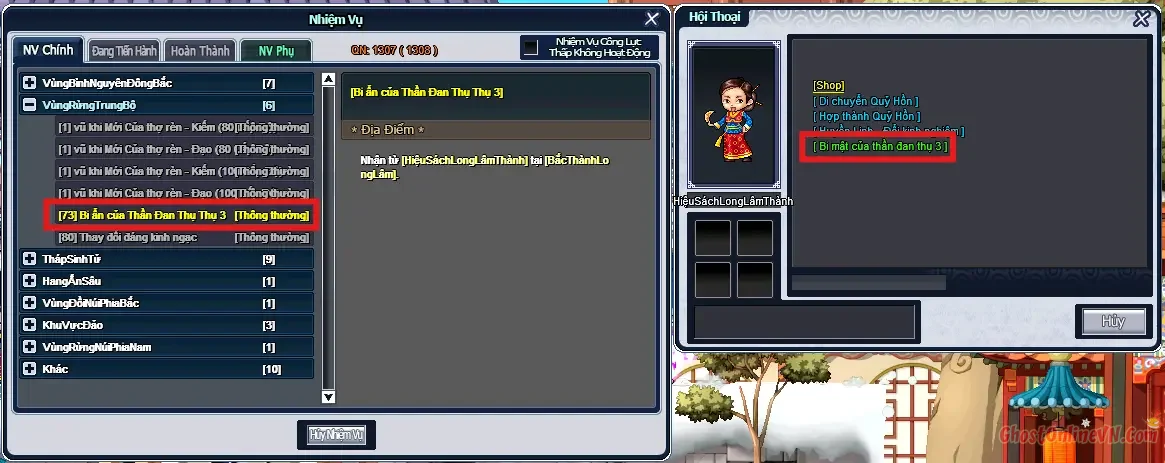 Hướng Dẫn Làm Nhiệm Vụ Từ Level 51 80 Ghost Online VTC-15.webp