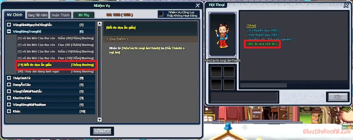 Hướng Dẫn Làm Nhiệm Vụ Từ Level 51 80 Ghost Online VTC-18.webp