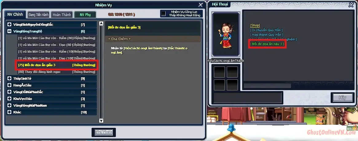 Hướng Dẫn Làm Nhiệm Vụ Từ Level 51 80 Ghost Online VTC-20.webp