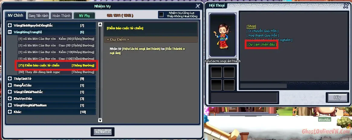 Hướng Dẫn Làm Nhiệm Vụ Từ Level 51 80 Ghost Online VTC-23.webp