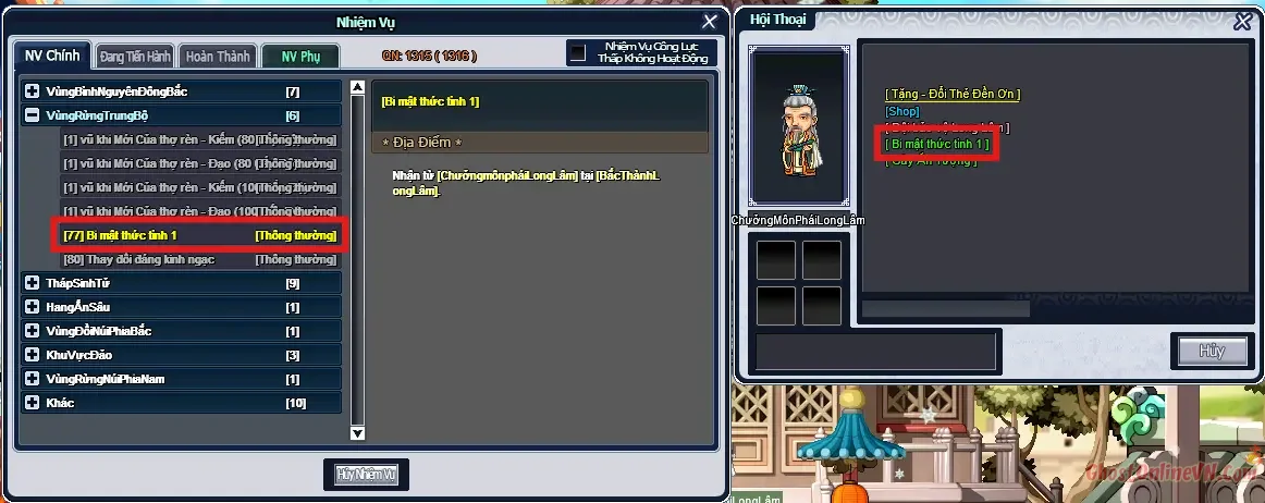 Hướng Dẫn Làm Nhiệm Vụ Từ Level 51 80 Ghost Online VTC-31.webp