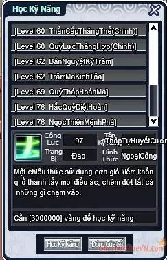 Hướng Dẫn Nhiệm Vụ Chuyển Phái Ở Level 60 Ghost Online VTC-21.webp