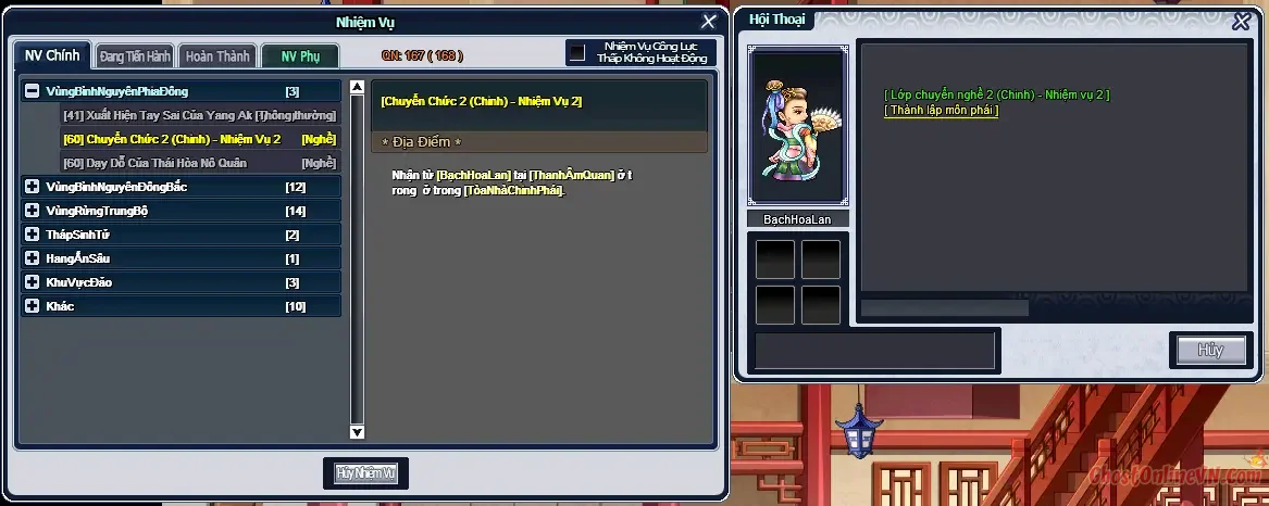 Hướng Dẫn Nhiệm Vụ Chuyển Phái Ở Level 60 Ghost Online VTC-5.webp
